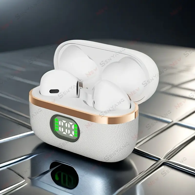 2025 New Style True Wireless semi in-ear sports music headset mini Earbuds TWS HIFI bass Stereo HD calling Stereo Earphones for Android for iPhone Cellphone gaming Earpieces smart couples headphones