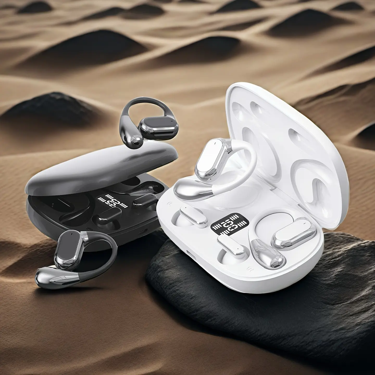 New Senyang 2025 New design TWO-IN-ONE True Wireless in-ear and NONE-IN-EAR TWS couples fasion daul headset mini couples Earbuds music earplug HIFI bass Stereo ENC HD calling Earphones for Android for iPhone Cellphone sports EARPODS smart headphones