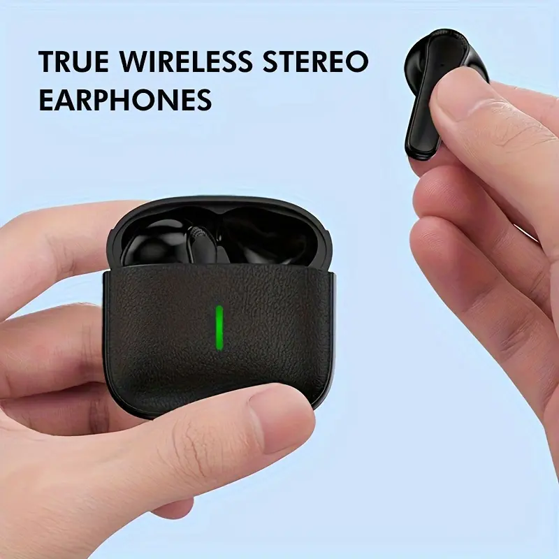 1 Pair 2025 Hi-Fi Stereo Sound Wireless Earbuds, In-Ear Sports Gaming Headphones with Remote Control, Touch Operation, Voice Call Noise Control, USB Charging, Type-C, for iPhone/Android- Anime Theme, Non, Plastic Material, Wireless 5.0, 1-5 Watt, 18