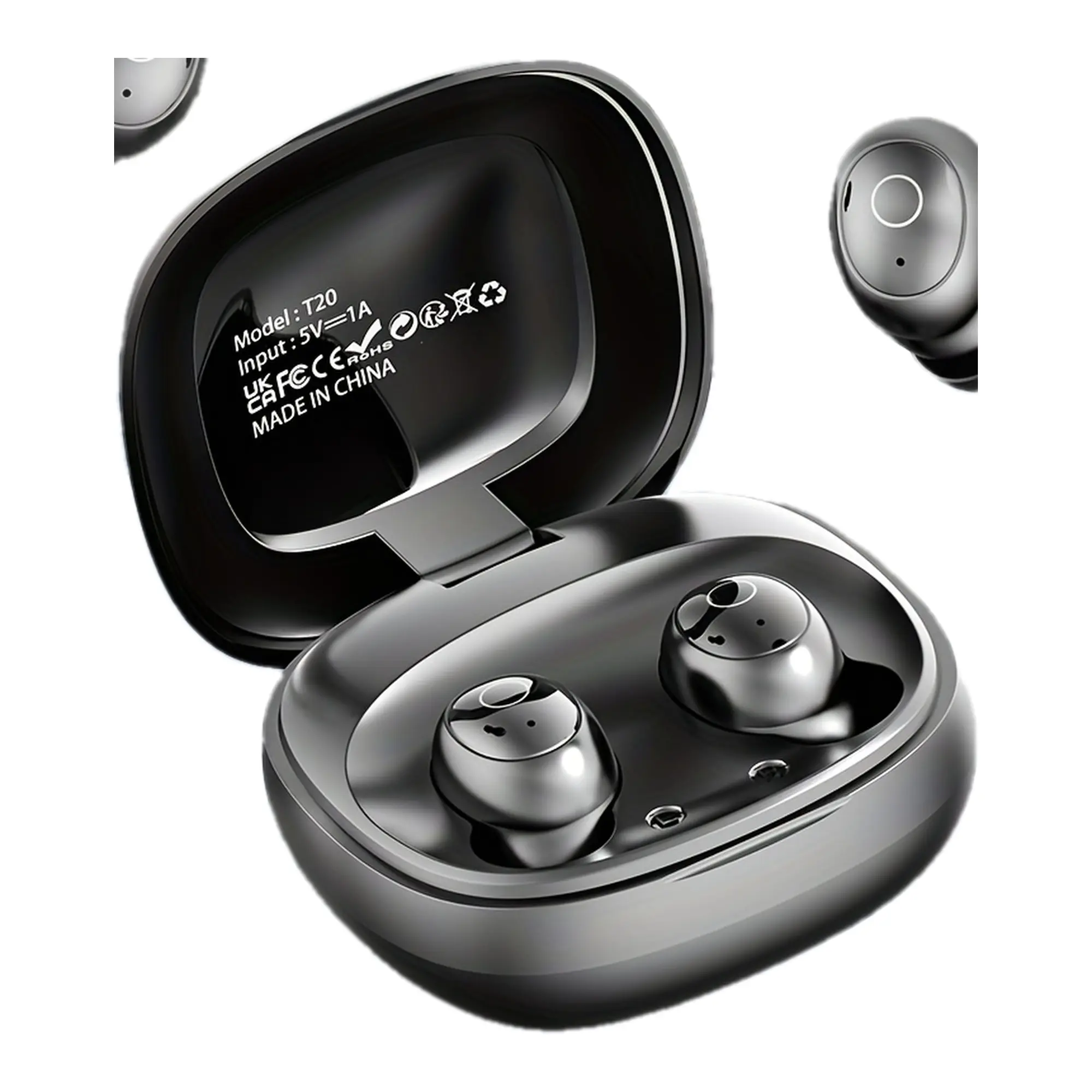 Ultra compact mini wireless in ear headphones - wireless earbuds with 4 colors of long-lasting batteries for commuting, music, sports, and sleep, invisible wearing in the classroom, enhanced bass and high-quality sound effects, digital display charging case, dual ear touch, fully compatible with mobile phones, available in 4 seasons