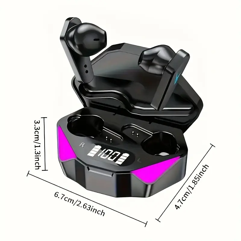 X15Pro Features Controls, a Wireless Charging, a Built-In Microphone, And an In-Ear Design, Making It Gaming And Watching Videos with Ultra-Low Latency.