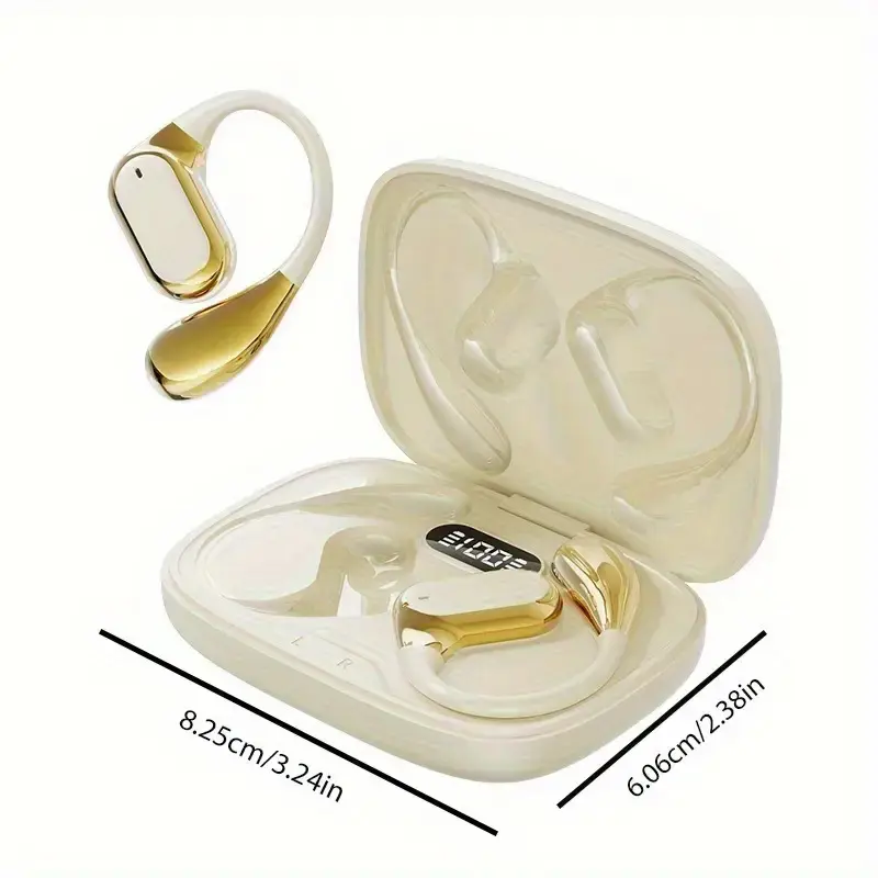 New wireless earphones, AI intelligent translation in 144 languages, real copper ring composite membrane speaker, long battery life, powerful bass, supports music playback control, compatible with all smartphone connections