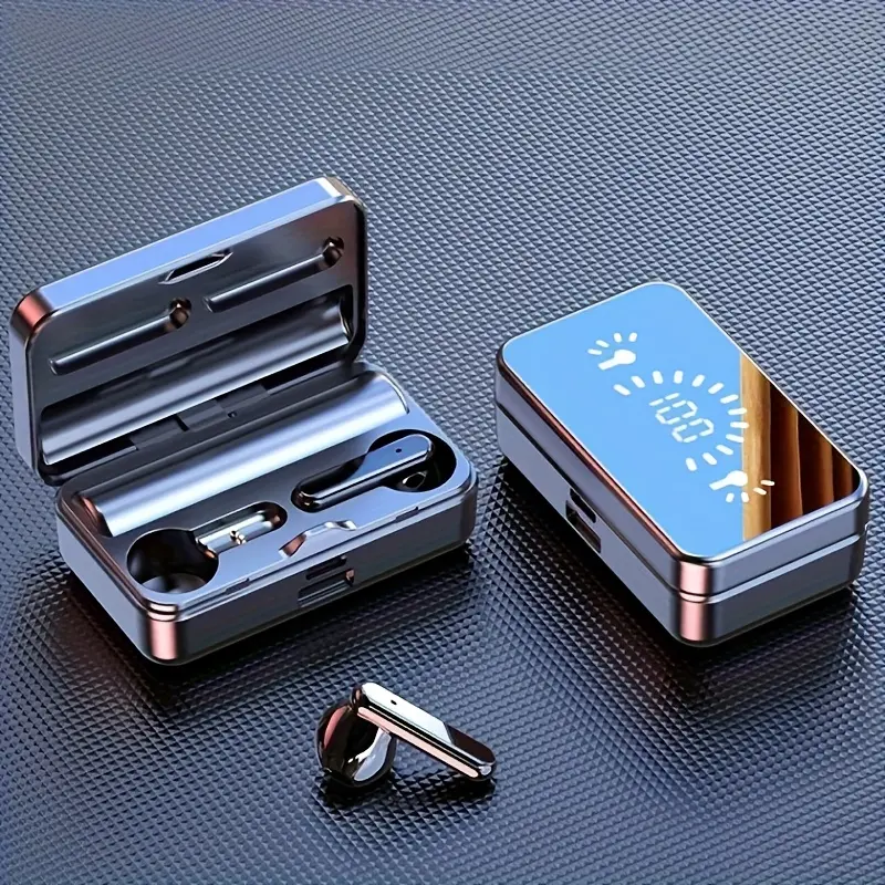 ANKRIYUL TWS Wireless Earbuds with Digital Display, HiFi HD Stereo, Noise Cancelling, USB Type-C Charging, Wireless Gaming Headphones, Rechargeable Lithium Battery, 2.5W-5W Power Range, Ideal for Leisure Sports and Daily Life, Wireless Headphones | Modern Earbuds | Durable Earbuds, Earbud Headphones, Airpod Case Pro, Airpod Pro 2, Air Pod, Headphone, Earbud