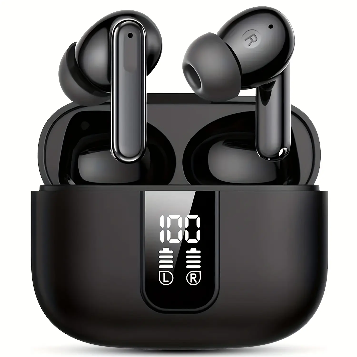 ANKRIYUL Wireless Stereo Earbuds with ENC Noise Reduction, Charging Case, Type-C Charging, for Smartphones, Laptops, TV, Music, Calling