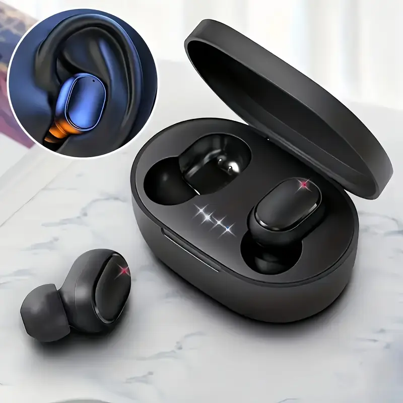2024 New Wireless Earphones Headphones with LED Display Touch In-Ear TWS Wireless Earbuds Sports Music Game Headset for lOS/Android, Wired Earphones, Gaming Headphones, Travel Headphones, Modern Headphones, Sleek Earbuds, Highquality Audio, Durable Earbuds, Commuters, Tech Users