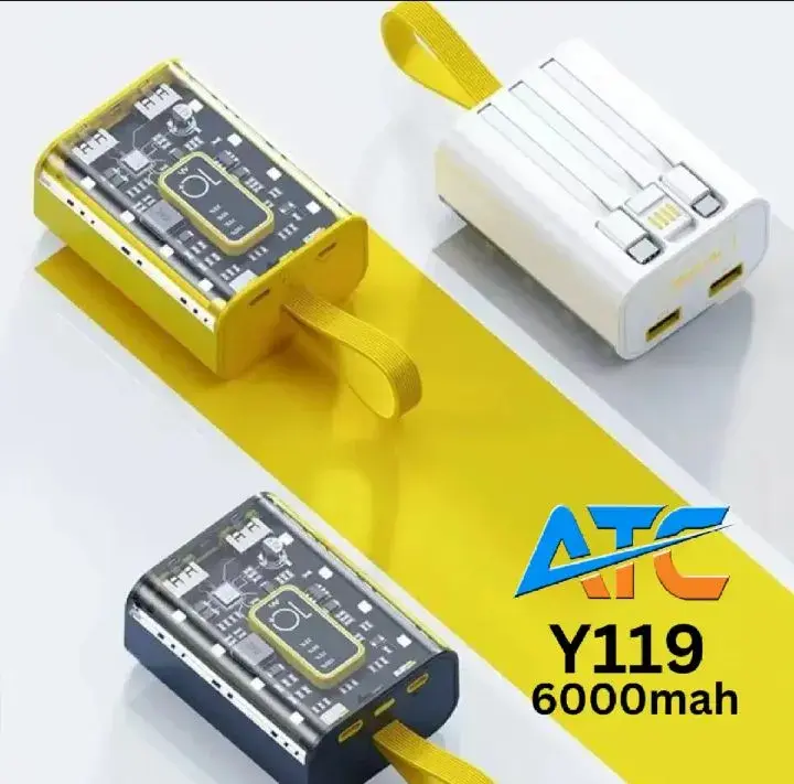 Unique Y119 6000mAh Dual Input/Output Power Bank with Triple Color Display