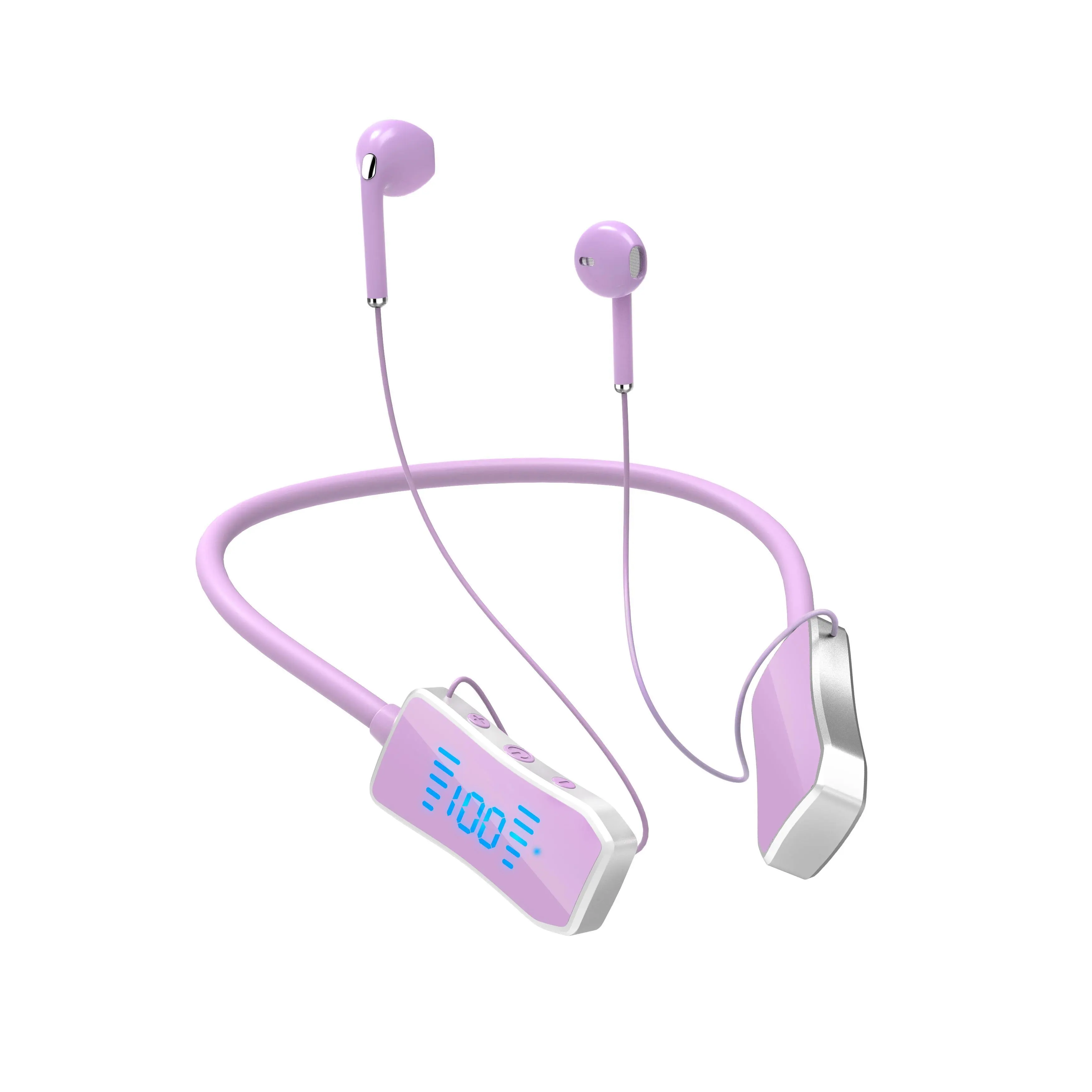 New Bluetooth Earphones Wireless Headphones Magnetic Sport Neckband Neck-hanging TWS Wireless Blutooth Headset with Mic Earbuds, Headphones Wired