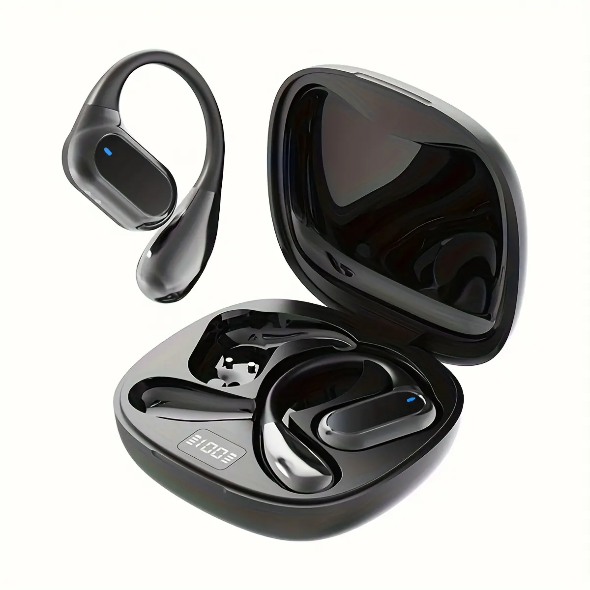 New Senyang 2025 New style True Wireless on-ear music headset sports comfortable hanging Earbuds video TWS HIFI bass ACC Stereo HD calling Earphones for Android & iPhone Cellphone gming Earpieces smart headphones
