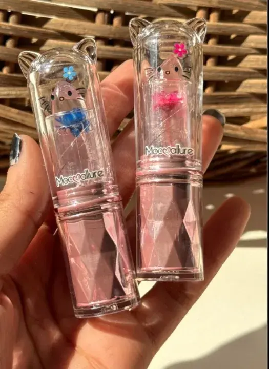Transparent jelly Lipstick with flower inside